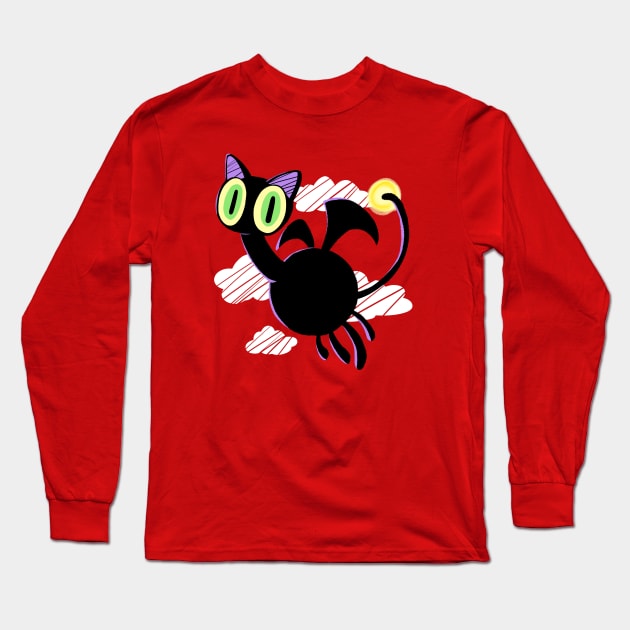 Devilman Crybaby Cat Demon Long Sleeve T-Shirt by Astrayeah